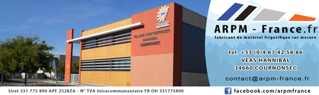 ARPM France 165 rue de la Bili&egrave;re 34660 COURNONSEC +33 (0)4.67.42.58.86 contact@arpm-france.fr